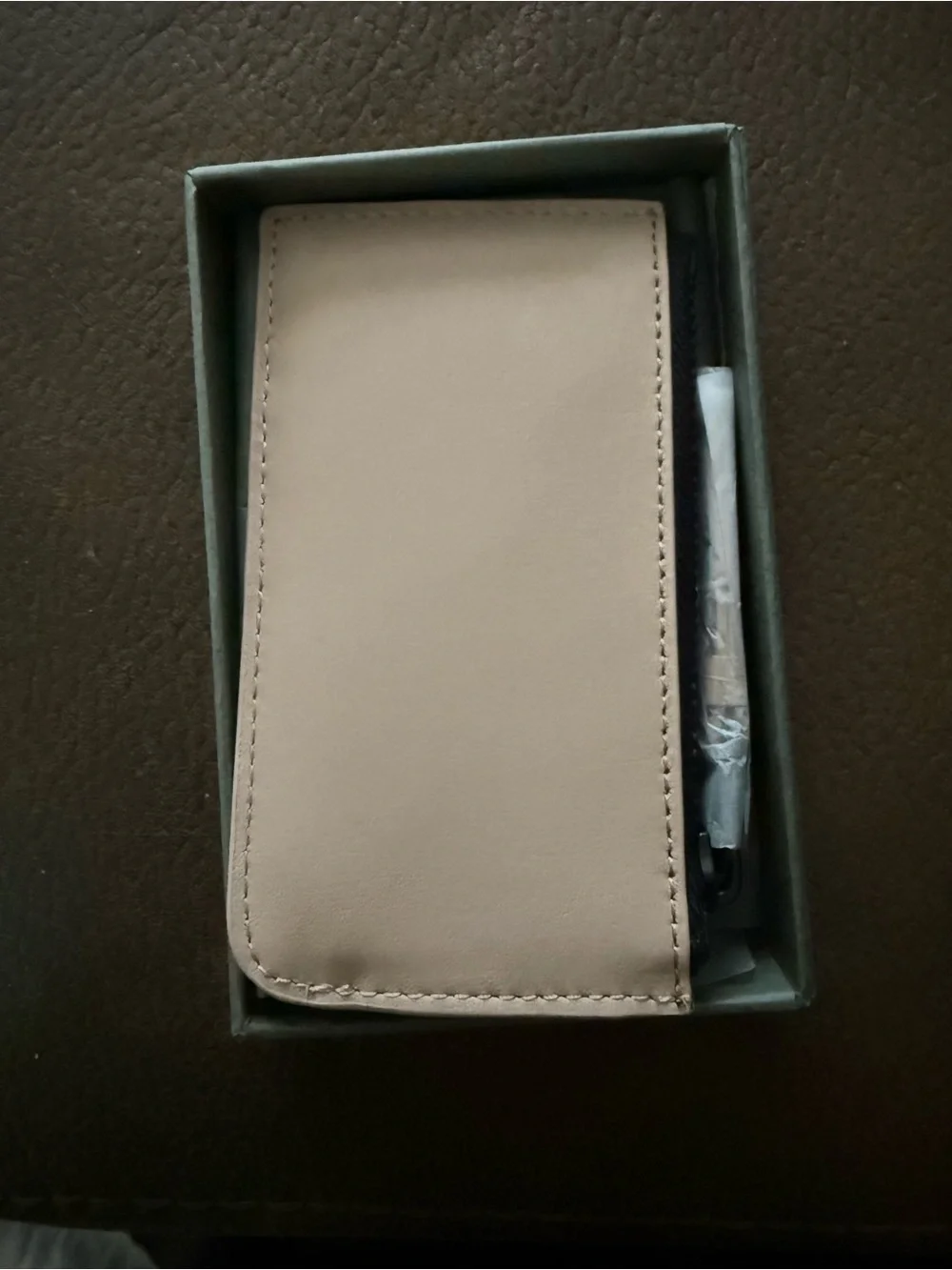 Allsaints Marlborough Leather cardholder card Wallet Alabaster Pink One Size NWT